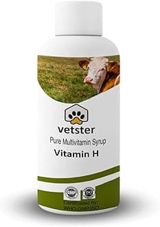 Vetster 500ML Vitamin H for Cow, Buffalo, Birds, Pig, Goat, Chicks, Chicken, Cattle, Poultry & Livestock Animals Multivitamin E, Vitamin D3 & Vitamin A Liquid Feed Supplement