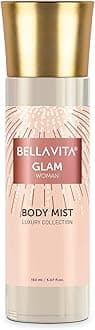 Bella Vita Luxury Glam Women Body Spray Mist Perfume for Refreshing Floral & Jasmine Long Lasting Fragrance, 150 ml