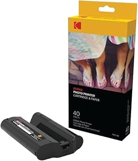 Kodak Dock & Wi-Fi Photo Printer Cartridge PHc â‚¬â€œ Cartridge Refill & Photo Sheets - 40 Pack