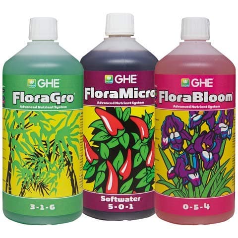 GHE SW Flora GRO, Bloom & Micro 1L