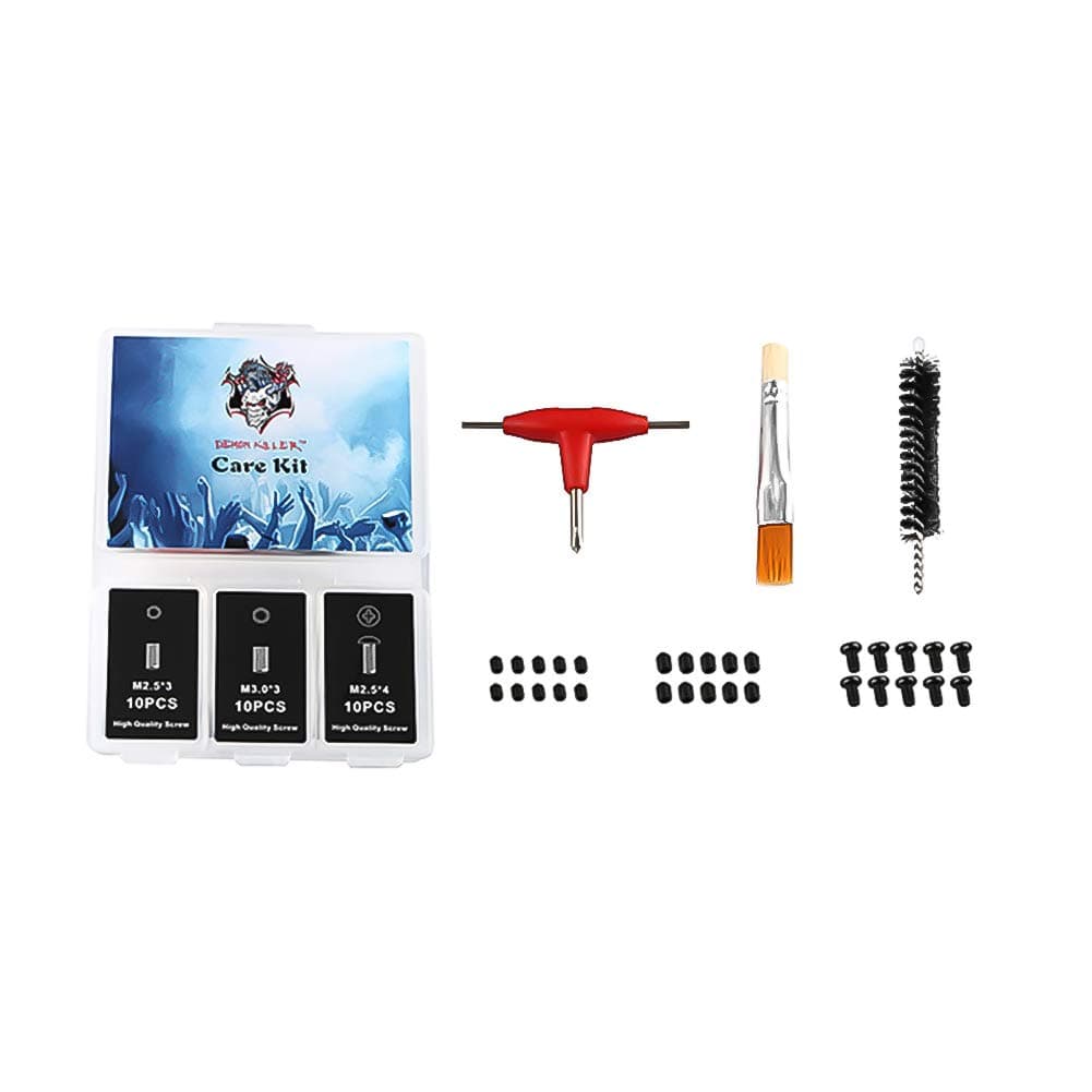 DIY TOOLS M2.5x 3mm/M3.0x 3mm/M2.5x 4mm Plus 3 in 1 T-type screwdriver Screws Kit with Cleaning Tool and Silicone Rings(30 Pieces Screws)