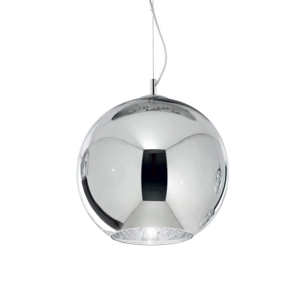 Ideal Lux NEMO - Indoor Dome Ceiling Pendant Lamp 1 Light Chrome, E27