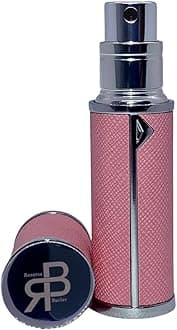 Perfume Atomiser, UK Brand, Refillable & Travel Size Perfume Bottle, Leaking Proof, Bottom Pump, Luxurious Small women and men, 5ml (Rose Pink)