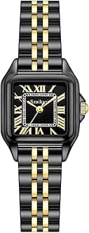 Classic Square Watches for Women with Roman Numerals Ladies Casual Dress Watch