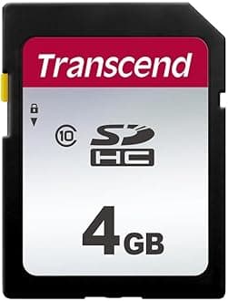 Transcend TS4GSD300S SD Card, 4 GB, Class 10, w/ Data Recovery Software (English Language Not Guaranteed)