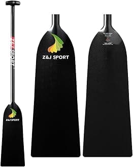 Z&J SPORT Dragon Boat Paddle Carbon Fiber, IDBF Approved Paddle with T Handle for Dragon Boat Paddler, Full Carbon Dragon Boat Paddles for Dragon Boat Team