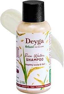 - Rice Water Shampoo (50 Ml) | Controls Frizz | Deep Cleanses Scalp | Free from Paraben and Sulfate (50ml)