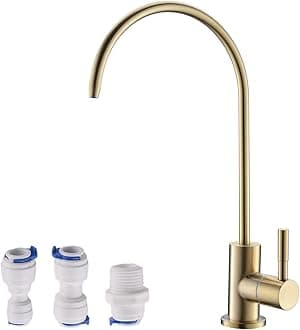Drinking Water Faucet,Reverse Osmosis Faucet,Brushed Gold Color,Classic Bronze/Gold Color (NOT Too Warm/Yellow)