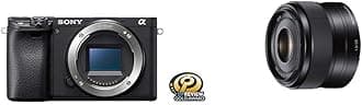 Sony Alpha a6400 Mirrorless Camera + Sony SEL35F18 35mm f/1.8 Prime Lens Bundle