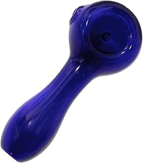 4.5" Gorgeous Tobacco Pipe Set, Collectible Pipe with Cleaner Tamper Tool Black Carrying Case, Complete Pipe Accessories Kit (Clear)