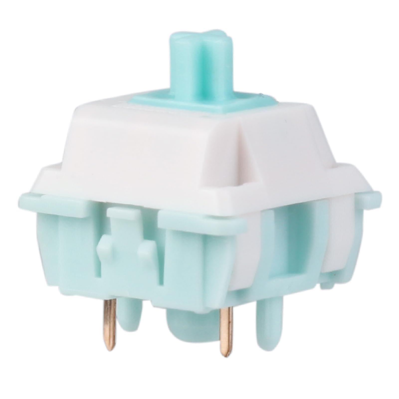 EPOMAKER Jade Blossom Mechanical Switch Set for Mechanical Keyboard, 30 Pieces 43gf Linear Switches, LY Stem & Full POM Housings, Pre-lubed, 5 Pin Switch