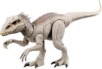 Mattel Jurassic World Camouflage 'N Battle Indominus Rex Action Figure Toy with Lights, Sound & Motion