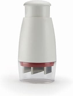 Zyliss E910012 Zick-Zick Classic Food Chopper | Plastic/Stainless Steel | White | Manual Handheld Vegetable Chopper/Food Slicer/Hand Chopper/Onion Chopper | Dishwasher Safe | 5 Year Guarantee