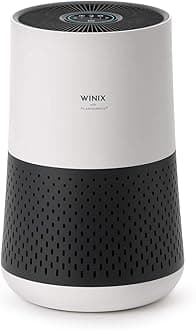 Winix Premium 4 Stage Air Purifier, Kills Virus & Bacteria - Only Guaranteed Tripple Certified UK Allergy, Ecarf (CADR 250m3) & AHAM (230sqft), 2 Year Warranty,(Zero Compact), White And Charcoal Grey
