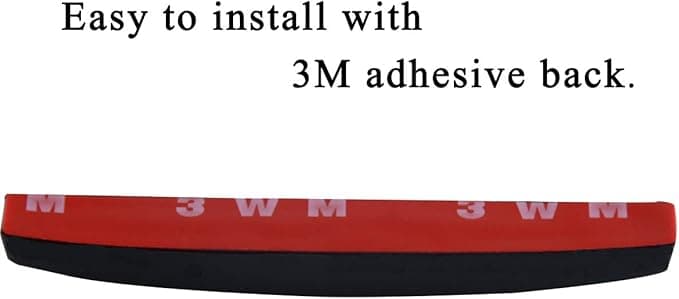 Car Side Door Guards Edge Defender Protector Trim Guard Sticker Fit for Most Car (Black 4 pcs set)