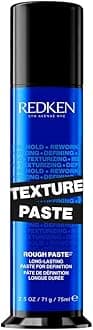Texture Paste, Styling Product for High-Texture Style with All-Day Re-Workability, For Men and Women, Medium Control, 71 g