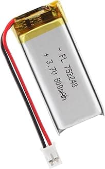 752248 3.7V Lipo Battery 800mAh 752248 Rechargeable Lithium Polymer Battery Pack with JST PH2.0mm Connector for Electronic Device