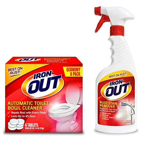 Rust Stain Remover Automatic Toilet Bowl Cleaner Tablets and Powerful Gel Spray