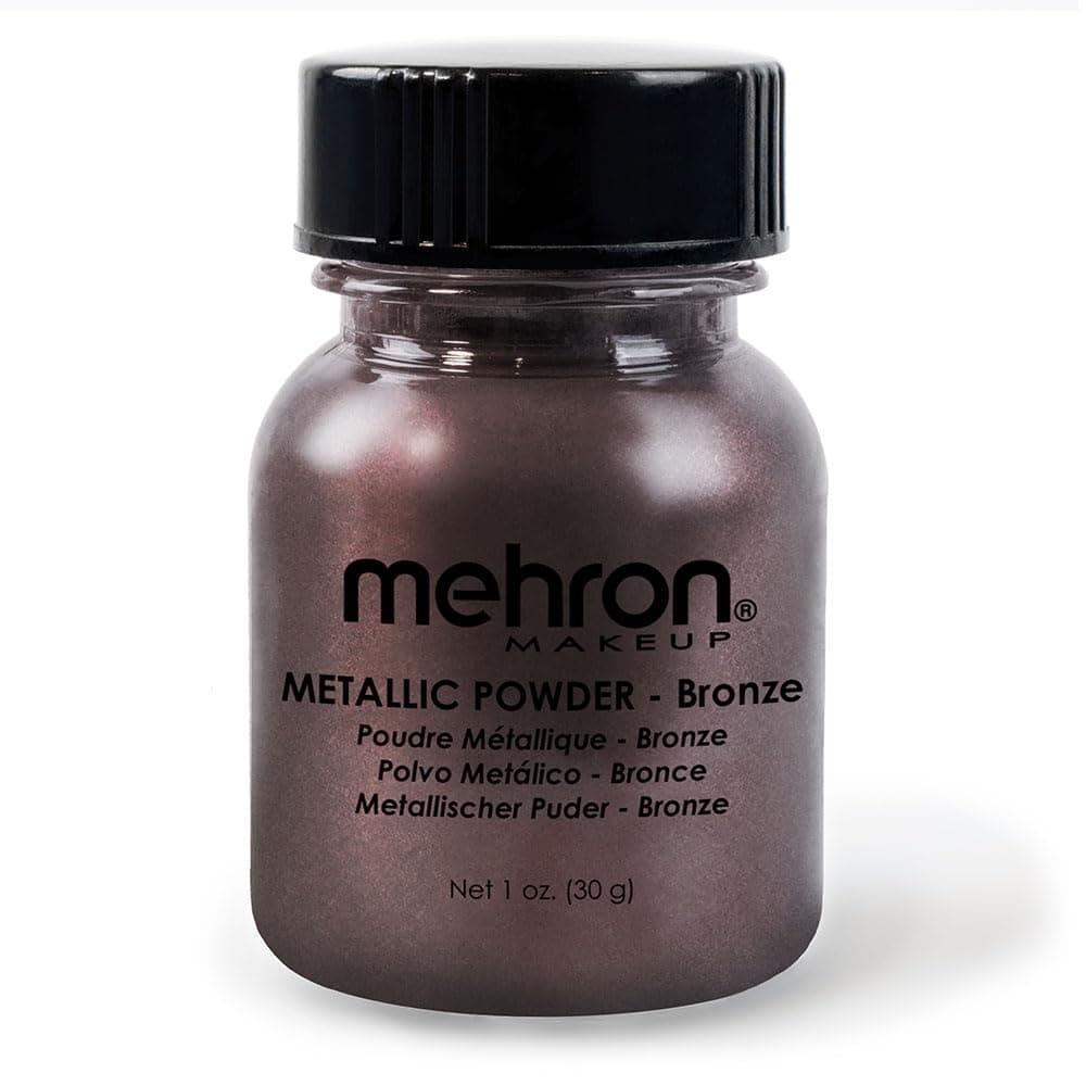 Mehron Makeup Metallic Powder (.75 oz) Bronze)