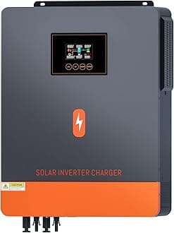 10200W Solar Inverter 48V DC to 220V/230V AC Pure Sine Wave Power Inverter Built-in 160A MPPT Controller 10000W Hybrid Inverter for Home RV Off-Grid System, for 48V Lead Acid and Lithium Battery