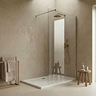 Durovin Bathrooms 1000mm Walkin Shower Screen 2000 mm high - 8mm Safety Clear Glass -Wet Room Shower Enclosure