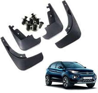 Autokaar OE Type/Box Type Car Mud Flap for Tata Nexon EV Max 2020-2022 Model, Black