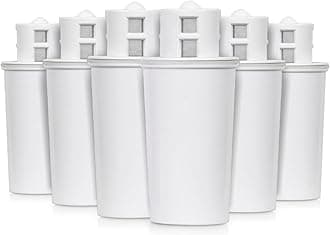 Crystal Quest Standard/SMART Water Filter Pitcher Cartridge – Advanced Filtration for Clean, Healthy Water, Removes Contaminants, Long-Lasting, Easy Installation, 2,000 Gallons [Pack of 6]