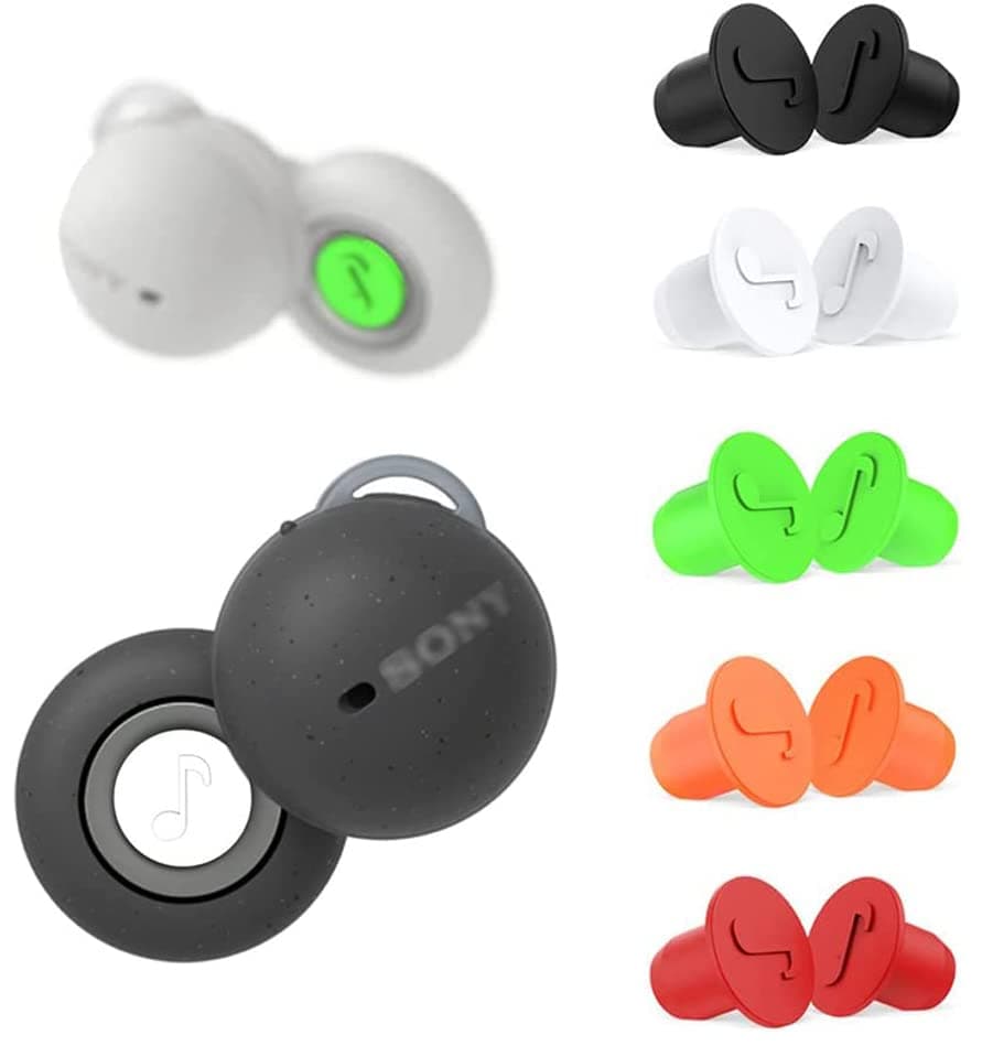 Eartips Studs Compatible with Sony LinkBuds, 5 Pairs 5 Colors Reducing Noise Enhance Sound Quality Soft Silicone Studs Compatible with Sony WF-L900 LinkBuds 5 Pairs