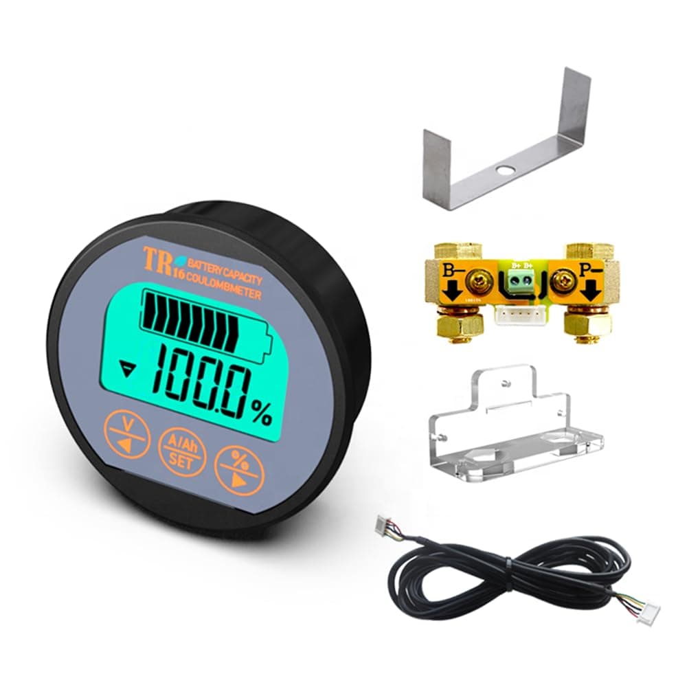 AiLi Voltmeter Ammeter Voltage Current Meter Voltmeter Ammeter 100V 350A Caravan RV Motorhome 999 AH