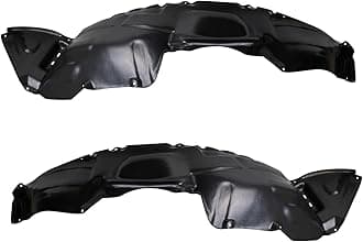 TRQ Front Inner Fender Liner Set Compatible with 2006-2010 Toyota Sienna TO1248152 TO1249152