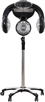 1400W Professional Hair Dryer with LCD Display, Standing Hair Dryer Hair Color Processor with Smooth Wheel, pemp Perm Color Heater Hair, Accelerator Color Standing Hair Dryer for Home and Hair Salons