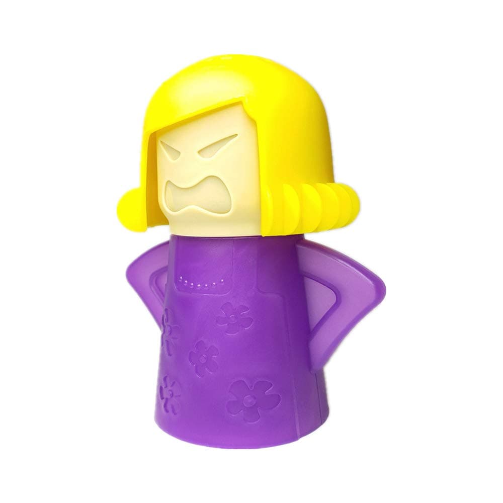 Angry Mom Microwave Cleaner, Mad Mama Microwave Steam Cleaner, Just Add Vinegar and Water, Easily Cleans the Crud in Minutes (Purple)