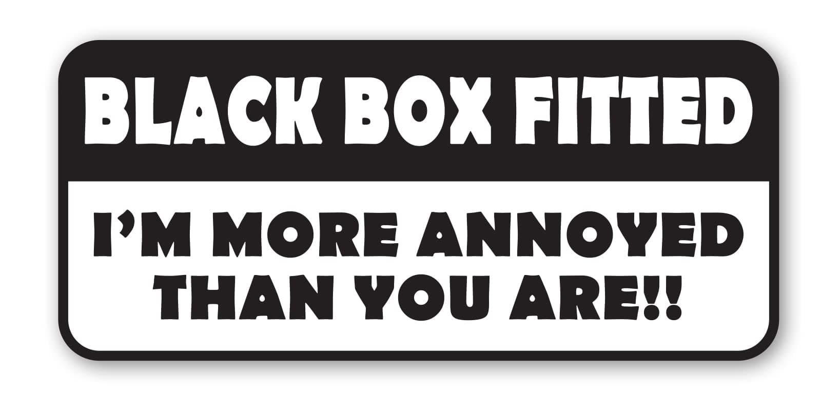 Black Box Fitted Sticker - Self-Adhesive Vinyl