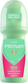 MitchumWomen 48HR Protection Roll-On Deodorant & Anti-Perspirant, Flower Fresh, 100 ml