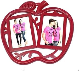 FULLY Heart Shape Photo Frames Collage Wall Hanging for Home Decor, 40 Grams, Pack of 1