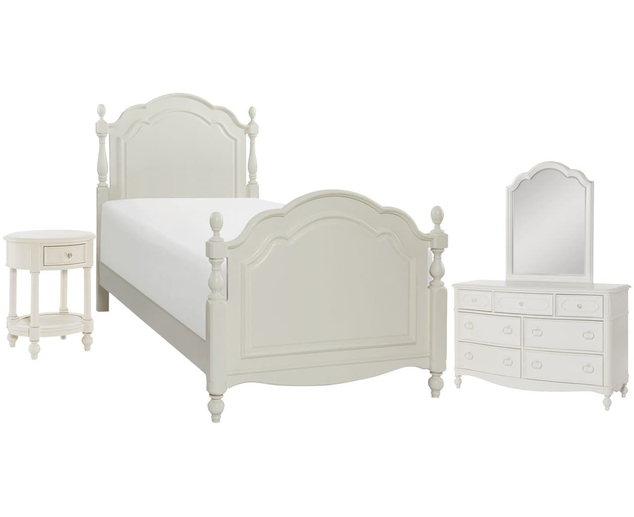Harmony Bedroom Set with Full Bed and Nightstand