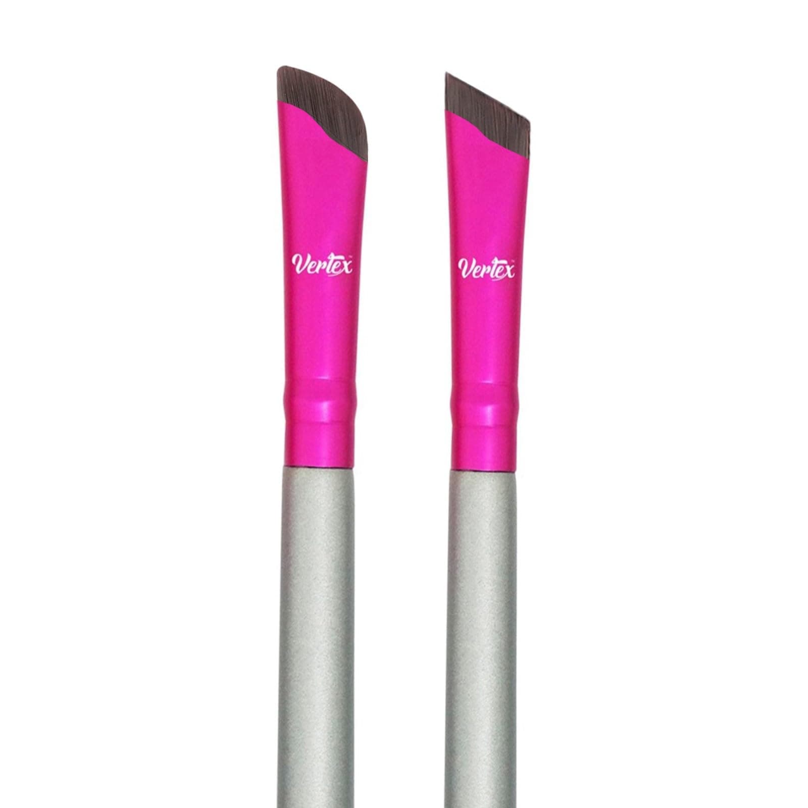 Eyeliner Brush Fine Angled Set - For Liquid Gel Liner Applicator Bent Stencil...