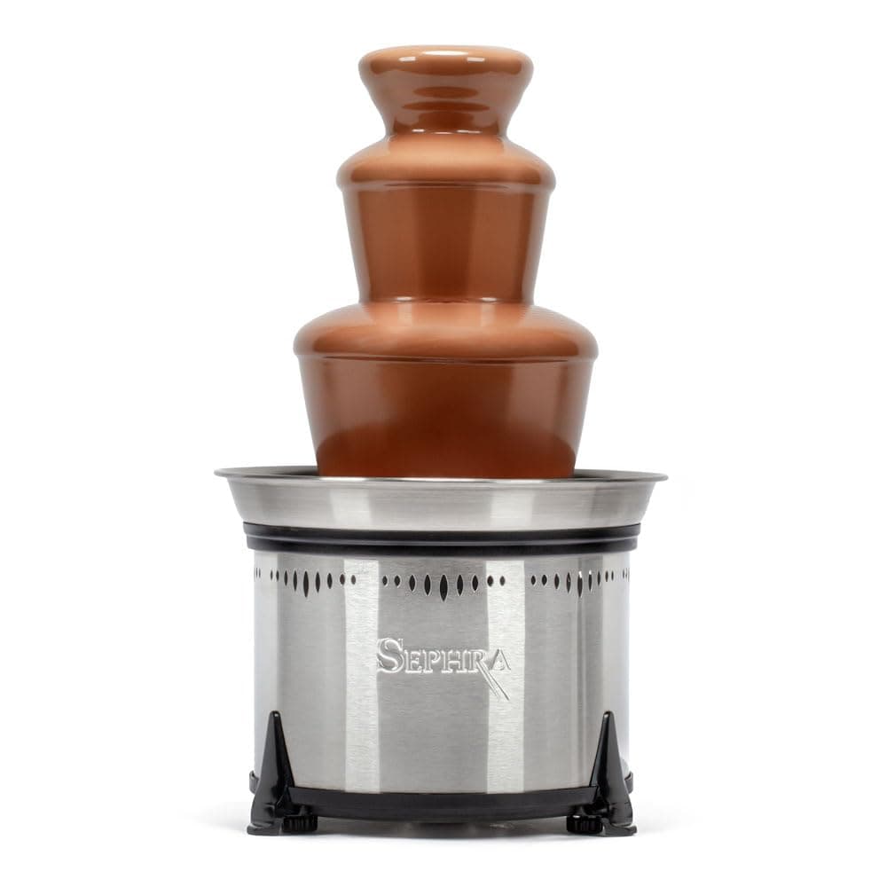 "Classic" Home Chocolate Fountain. 18", 4 Pin, Fixed Bowl Model. Up to 6lb Chocolate, great for up to 50 guests. Stainless Steel Heated Basin, not recommended for commercial use.