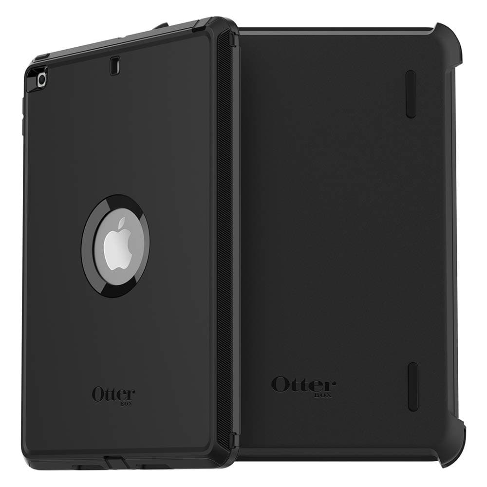 OtterBox Defender Series Case for iPad 7th, 8th & 9th Gen (10.2" Display - 2019, 2020 & 2021 Version) - Non-Retail/Ships in Polybag - Black, Rugged, Durable, Multi-Layer Protection