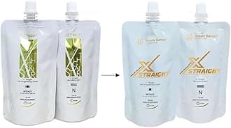 Beauty Garage Hair Straightening Cream and Neutralizer Set | X-Straight Hair Smoothening Cream for Silky Texture & Frizz-Free Results – 125ml Each (2-Step Kit)