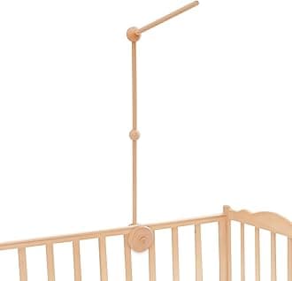 let's make Updated Wooden Mobile Arm for Crib 30 inches-Baby Mobile Hanger for Crib Nursery Mobile Holder 360° Rotatable for Hanging Mobiles Plush Dolls | Gift for Baby Shower & Nursery Decoration