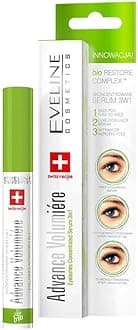 Eveline Cosmetics Concentrated Advance Volumiere Eyelash Growth Serum | 10ml | Strengthening and Thickening Long Lash Conditioner | Innovative Formula with Hyaluronic Acid