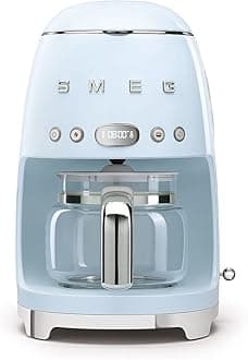DCF02PBUK Drip Coffee Machine, Auto-Start Mode, Reuseable Filter, Digital Display, Anti-Drip System, Aroma Intensity Option, 1.4 Litre Tank, Pastel Blue