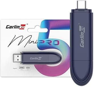 Carlinkit MINI SE, PRO Series Wireless Adapter for OEM Wired CarPlay & OEM Wired Android Auto, Compatible with iOS 10 & Android 10 and Above, Fast Connection, No Latency - Deep Blue