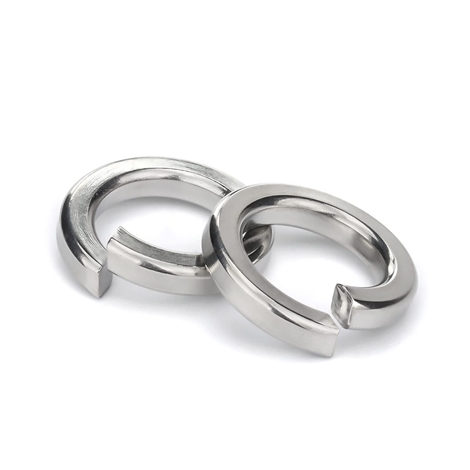 M5 Split Lock Washer, 18-8 (304) Stainless Steel Spring Lock Washer Elastic Gasket 100PCS