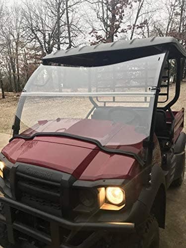 2017-Current Kawasaki Mule SX,SE 400 Clear Folding Windshield...A Full 1/4" THICK!!