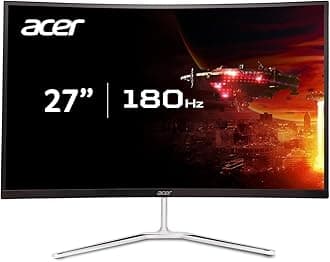 Nitro 27" WQHD 2560 x 1440 1500R Curved PC Gaming Monitor | AMD FreeSync Premium | 180Hz Refresh | 1ms VRB | VESA Mountable | HDR10 | 1 x Display Port 1.2 & 2 x HDMI 2.0 | EDA270U Pbmiipx