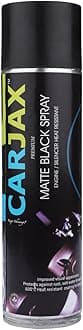 CARJAX AUTOCARE Premium Matte Black Spray for Cars & Bikes (250 ml) | High Heat Ceramic Coating Spray Paint | Prevents Leaks & Rust