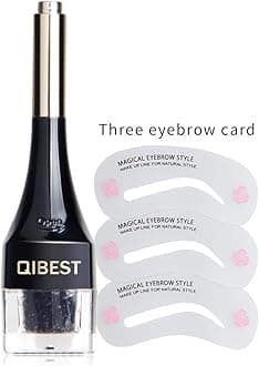 Waterproof 3D Eyebrow Extensions Gel Fiber Building Brow Hair Cream-Gel Benefit 25g (Black)