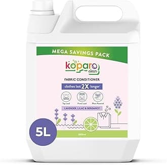 Natural Fabric Conditioner And Softener | Lavender | Fabric Conditioner Refill 5 Litre | Front Load & Top Load Washing Machines | After Wash Liquid Fabric Softener Protects Shine And Freshness